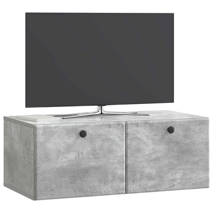 Nástěnná Tv Skříň 78,5 X 41 X 30 Cm Betonově Šedá
