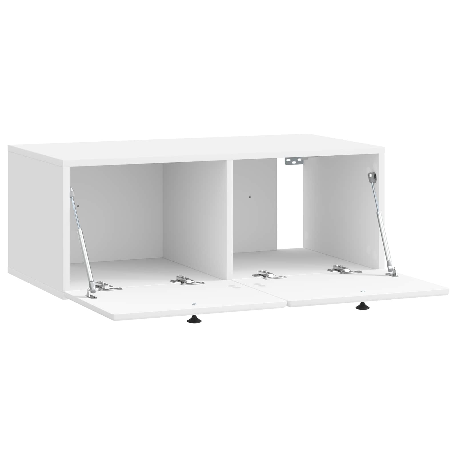 Nástěnná Tv Skříň 78,5 X 41 X 30 Cm Bílá S Vysokým Leskem