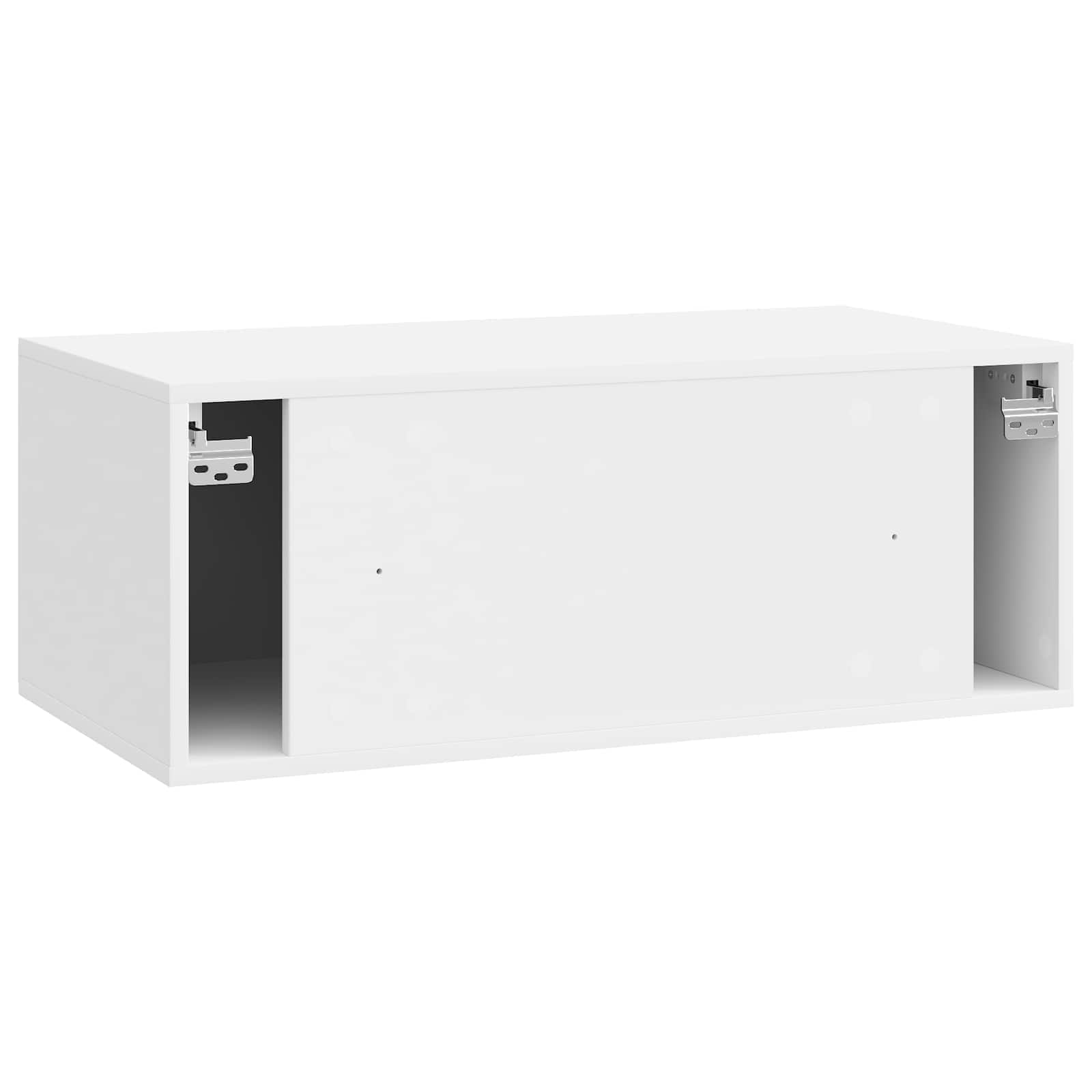 Nástěnná Tv Skříň 78,5 X 41 X 30 Cm Bílá S Vysokým Leskem