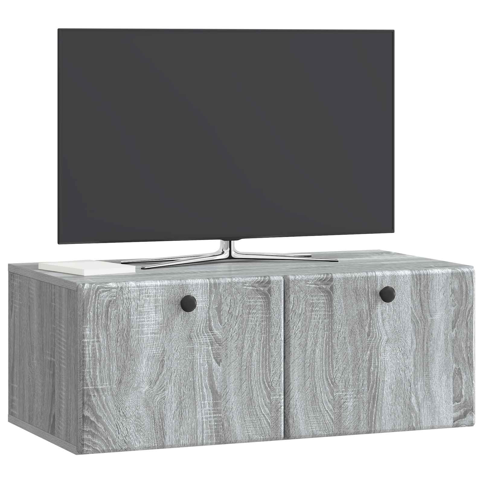 Nástěnná Tv Skříň 78,5 X 41 X 30 Cm Šedý Sonoma