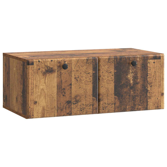 Nástěnná Tv Skříň 78,5 X 41 X 30 Cm Staré Dřevo