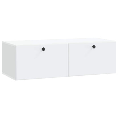 Nástěnná Tv Skříň 98 X 41 X 30 Cm Bílá Kompozitní Dřevo