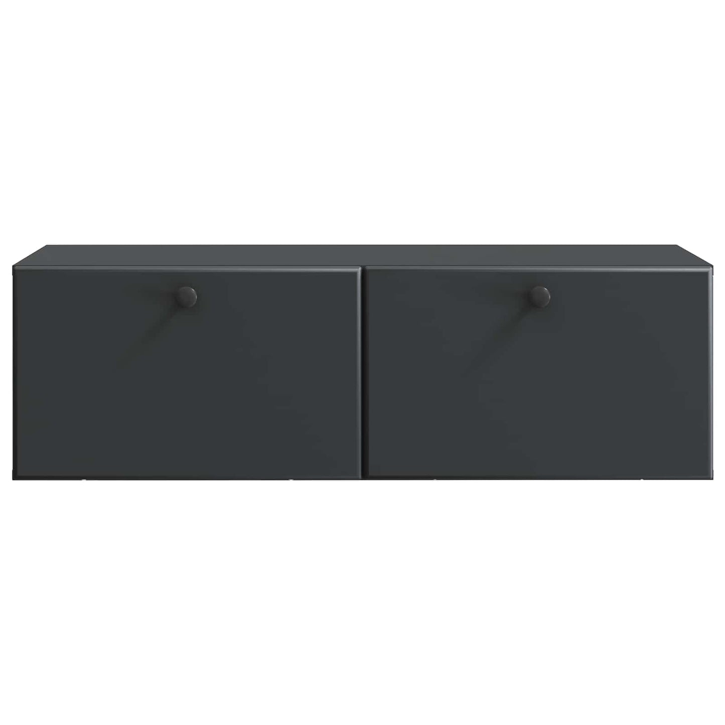 Nástěnná Tv Skříň 98 X 41 X 30 Cm Černá Kompozitní Dřevo