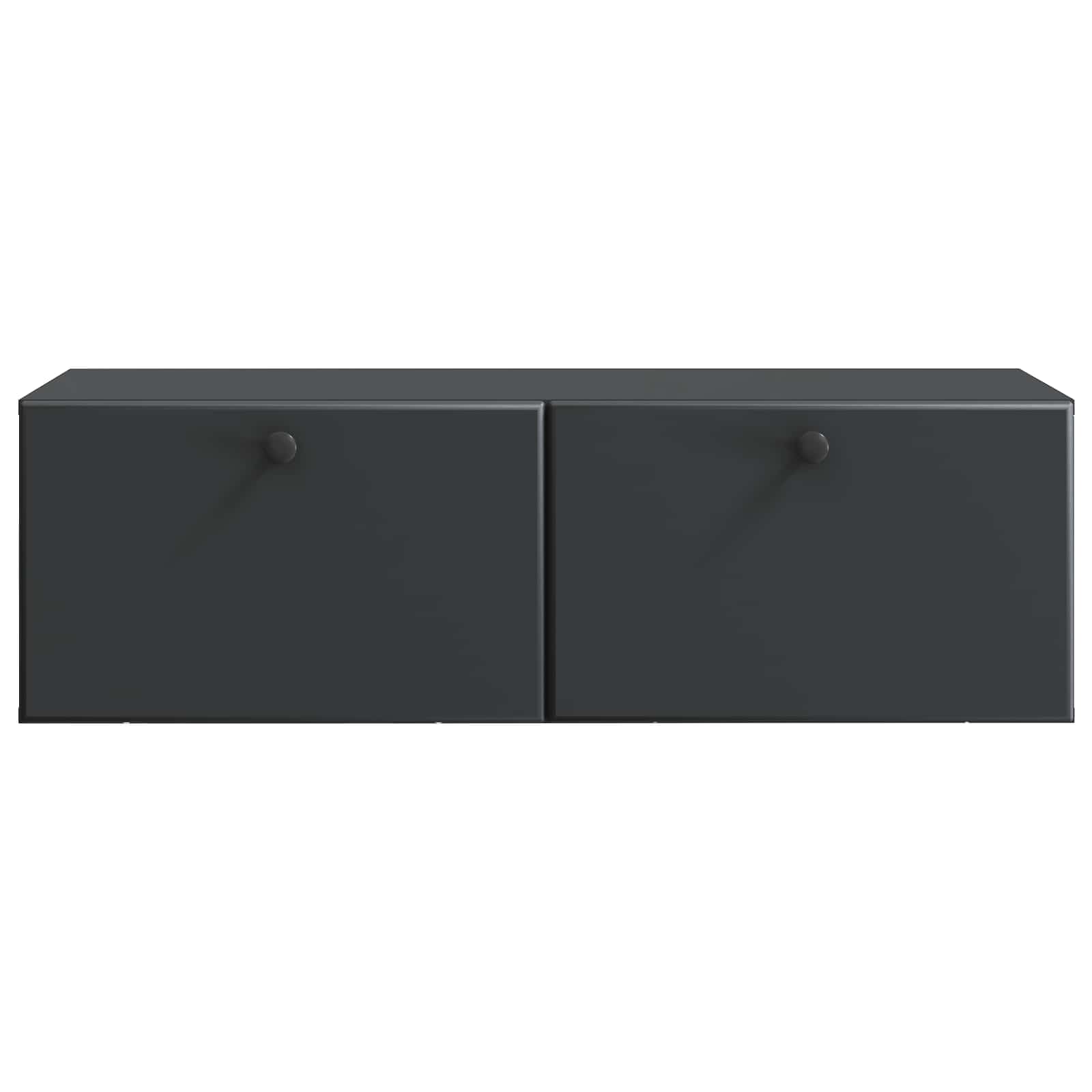 Nástěnná Tv Skříň 98 X 41 X 30 Cm Černá Kompozitní Dřevo
