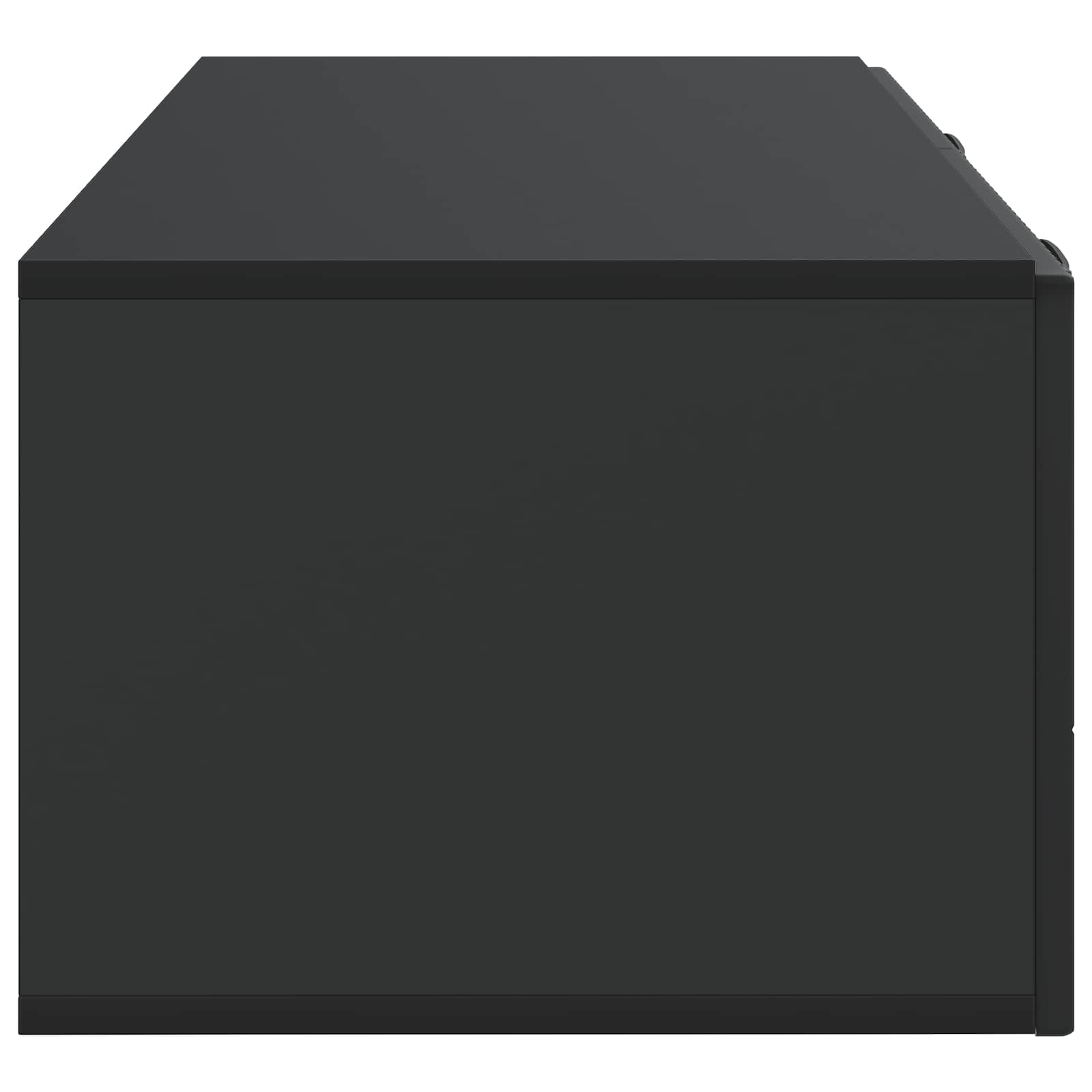 Nástěnná Tv Skříň 98 X 41 X 30 Cm Černá Kompozitní Dřevo