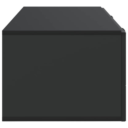 Nástěnná Tv Skříň 98 X 41 X 30 Cm Černá Kompozitní Dřevo