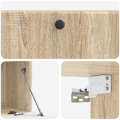 Nástěnná Tv Skříň 98 X 41 X 30 Cm Dub Sonoma Kompozitní Dřevo