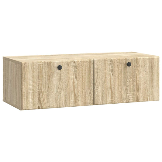 Nástěnná Tv Skříň 98 X 41 X 30 Cm Dub Sonoma Kompozitní Dřevo