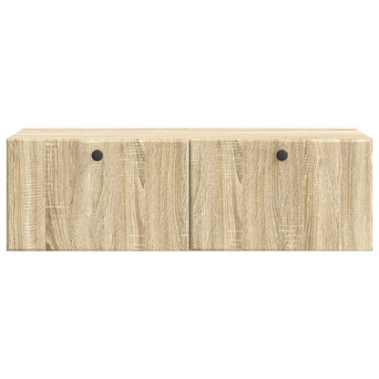 Nástěnná Tv Skříň 98 X 41 X 30 Cm Dub Sonoma Kompozitní Dřevo