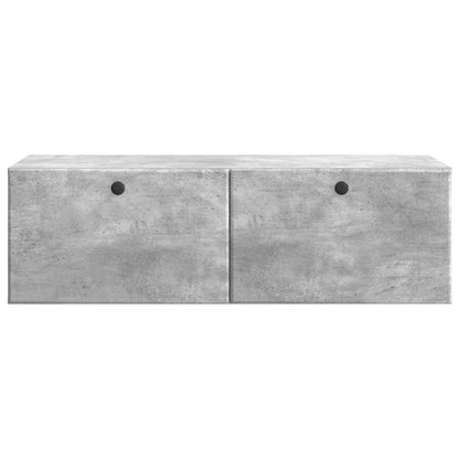 Nástěnná Tv Skříň 98 X 41 X 30 Cm Betonově Šedá