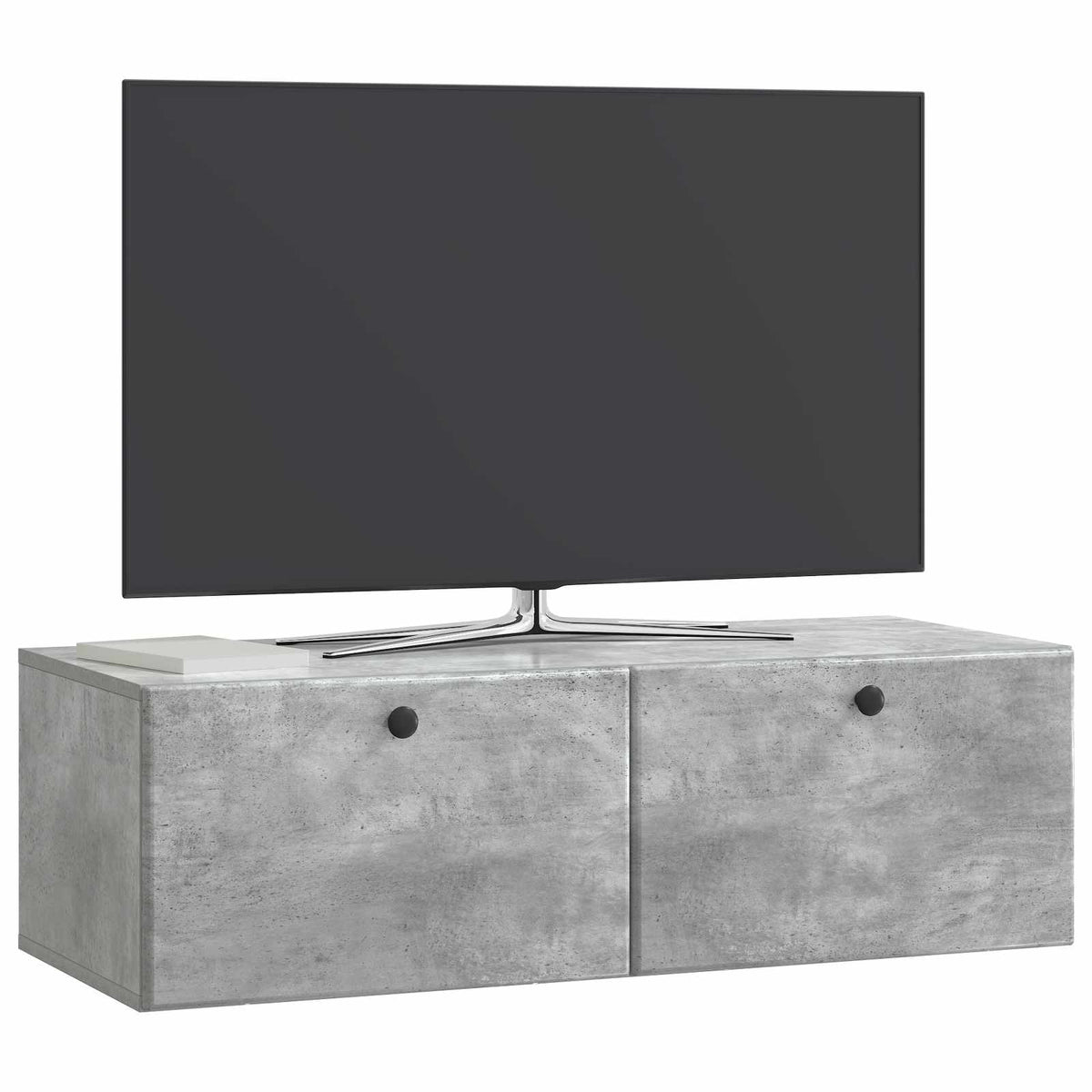 Nástěnná Tv Skříň 98 X 41 X 30 Cm Betonově Šedá