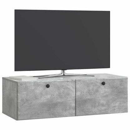 Nástěnná Tv Skříň 98 X 41 X 30 Cm Betonově Šedá