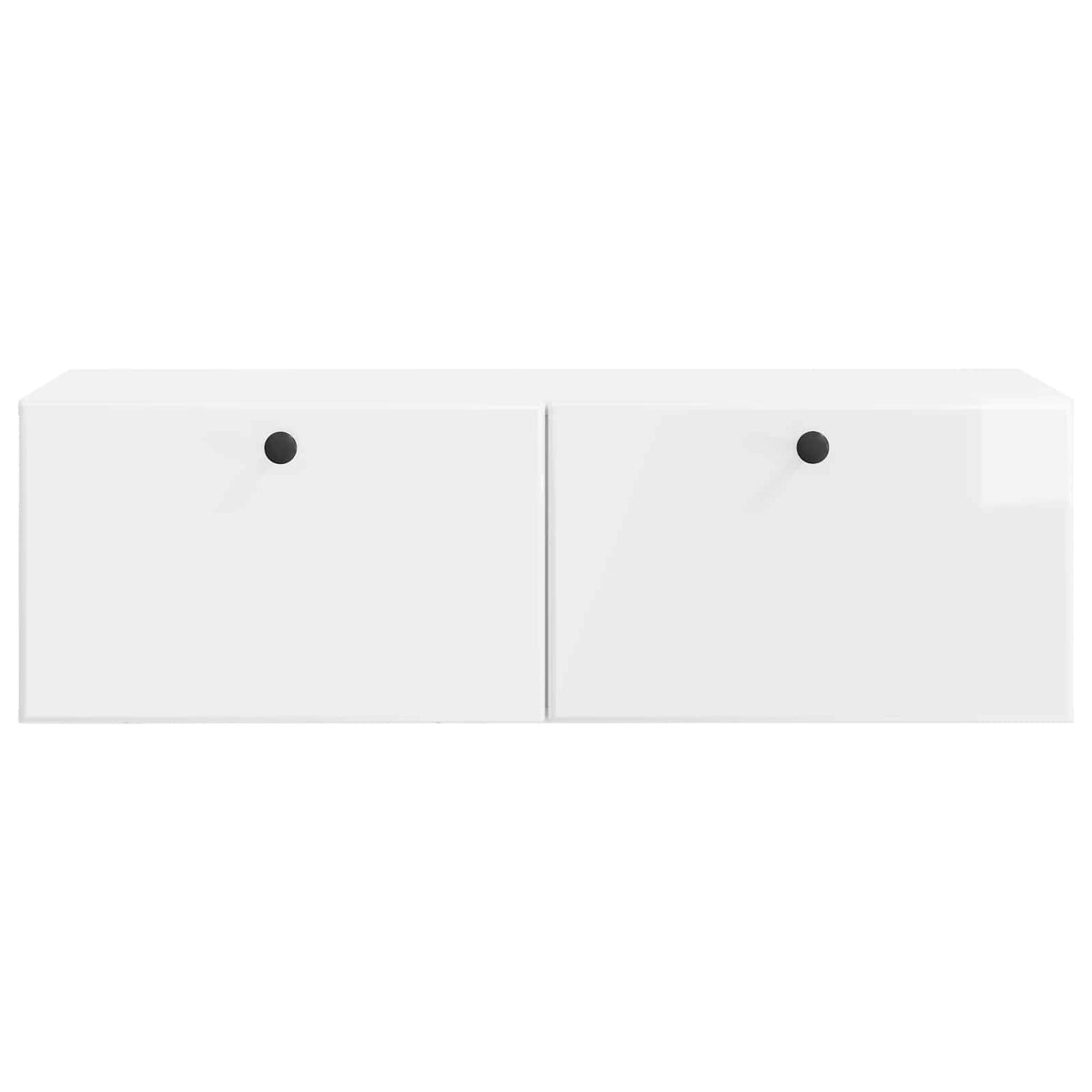 Nástěnná Tv Skříň 98 X 41 X 30 Cm Bílá S Vysokým Leskem