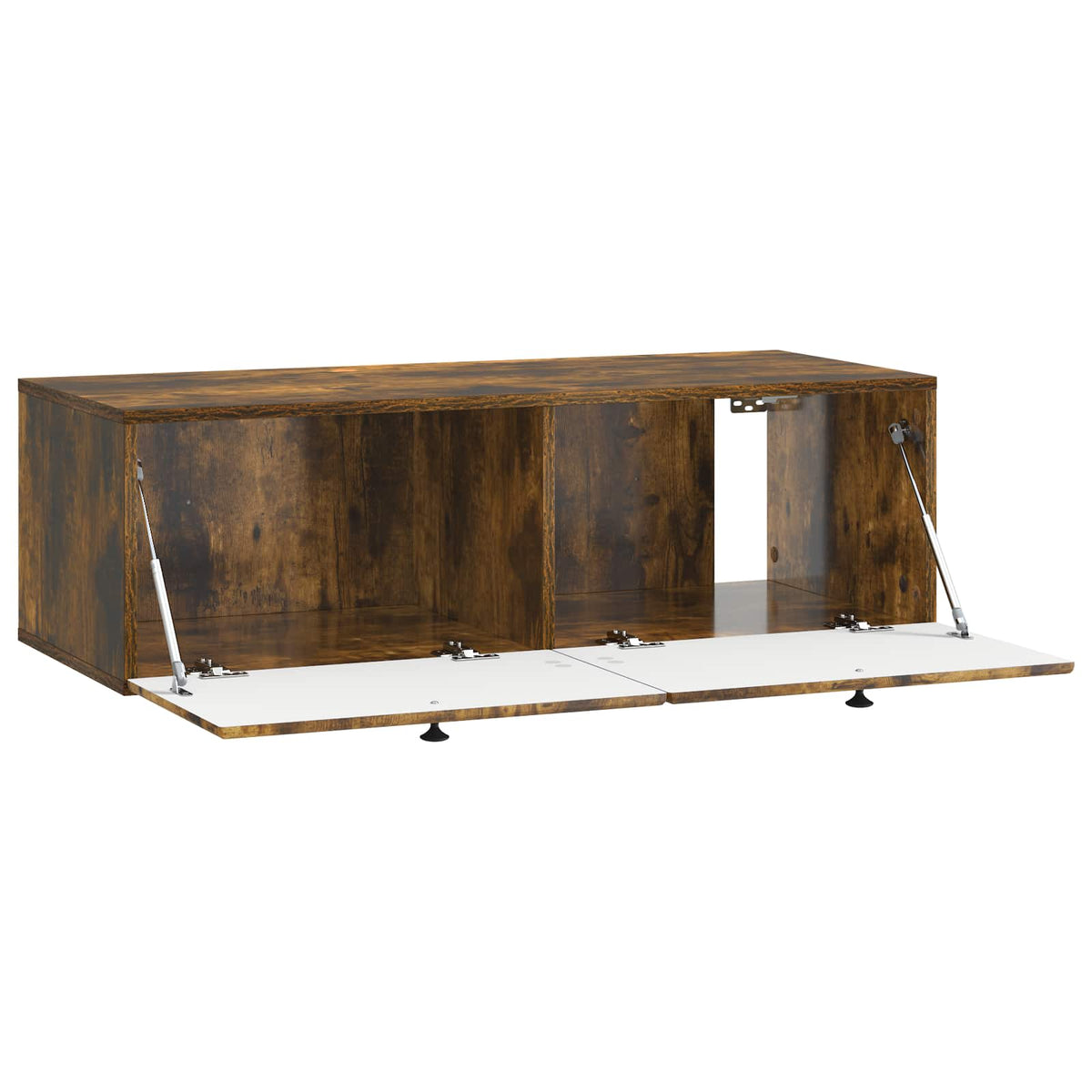 Nástěnná Tv Skříň 98 X 41 X 30 Cm Kouřový Dub Kompozitní Dřevo
