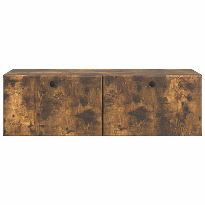 Nástěnná Tv Skříň 98 X 41 X 30 Cm Kouřový Dub Kompozitní Dřevo