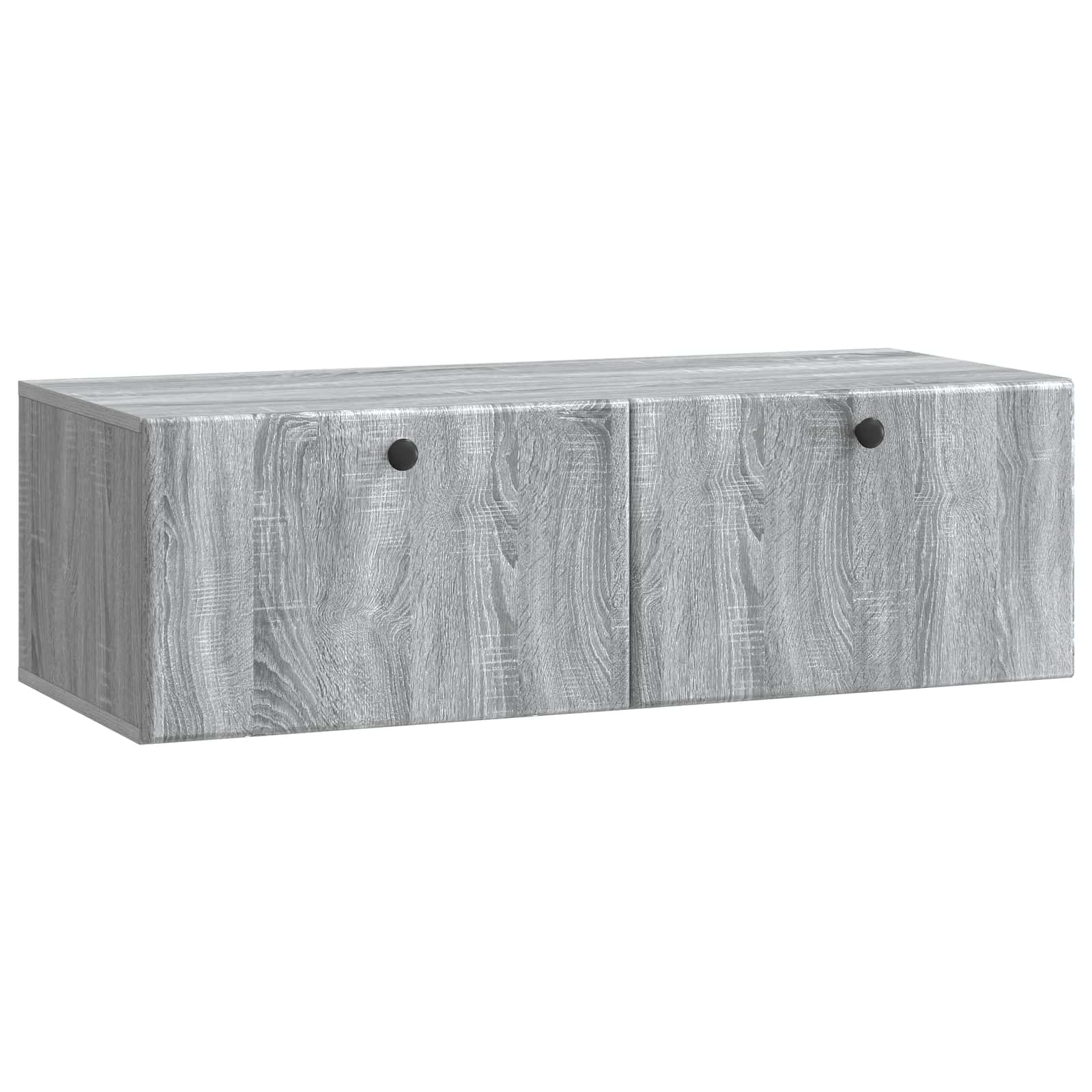 Nástěnná Tv Skříň 98 X 41 X 30 Cm Šedý Sonoma Kompozitní Dřevo
