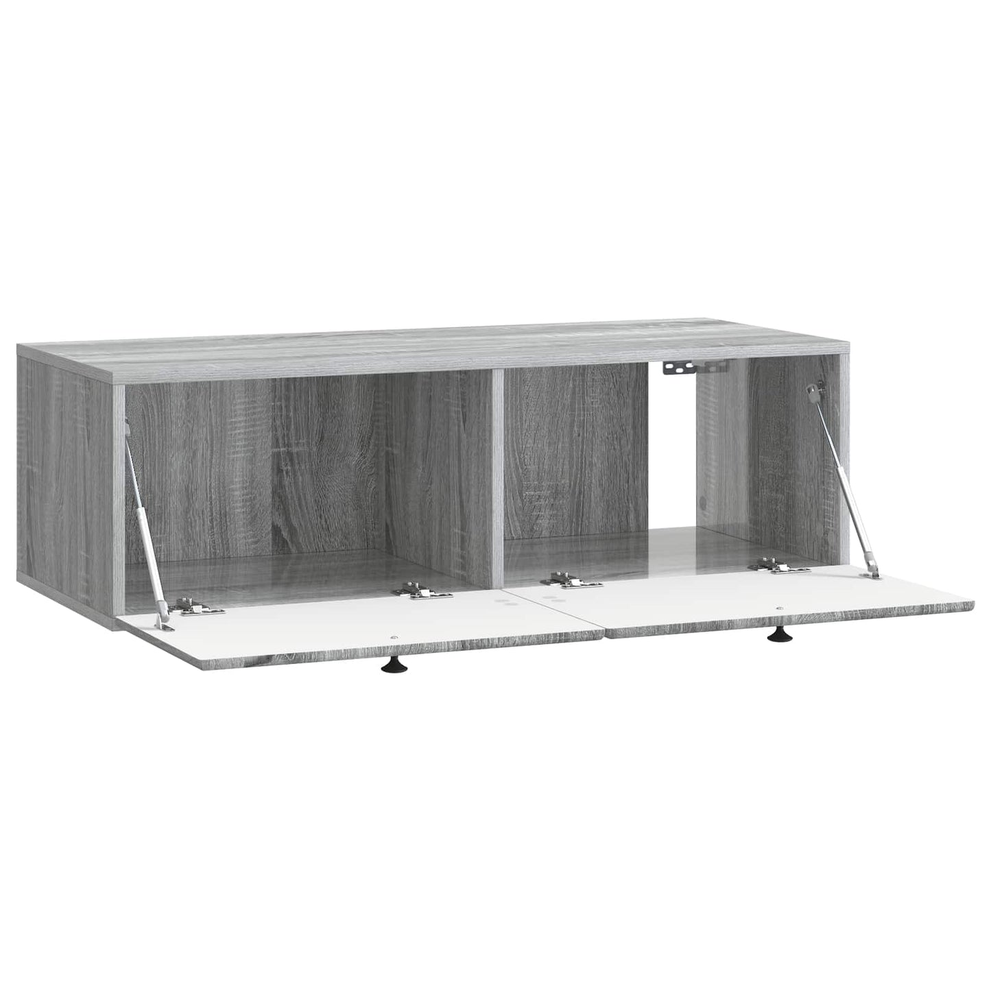 Nástěnná Tv Skříň 98 X 41 X 30 Cm Šedý Sonoma Kompozitní Dřevo