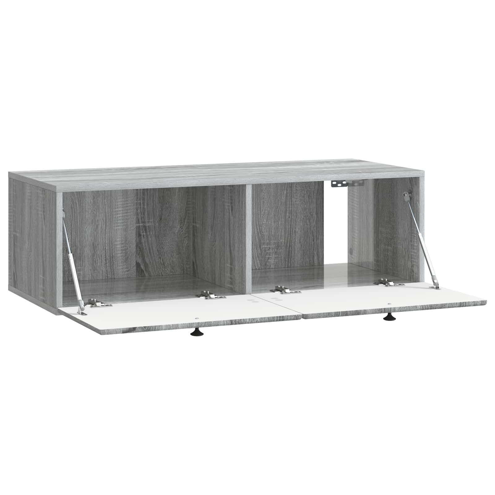 Nástěnná Tv Skříň 98 X 41 X 30 Cm Šedý Sonoma Kompozitní Dřevo