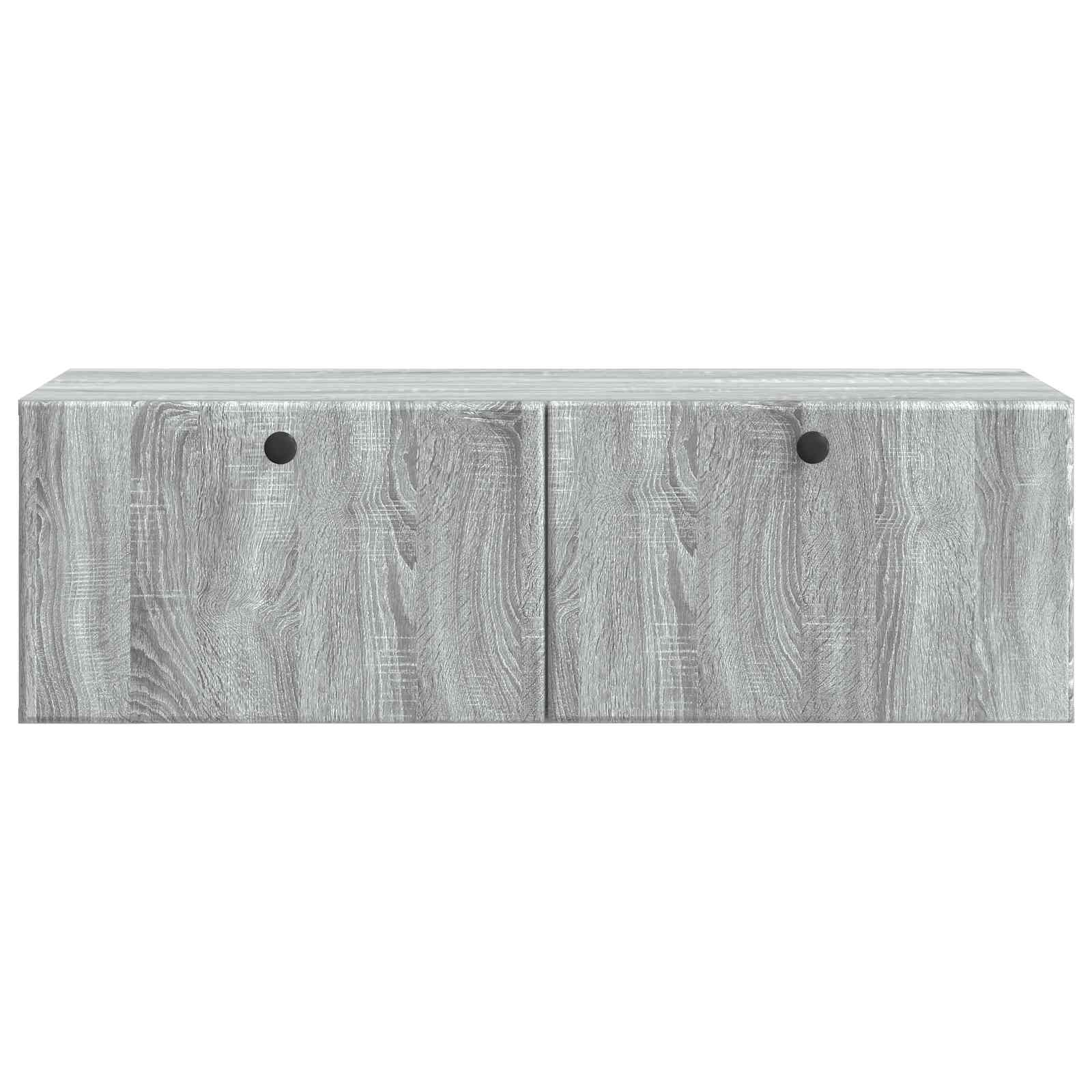 Nástěnná Tv Skříň 98 X 41 X 30 Cm Šedý Sonoma Kompozitní Dřevo