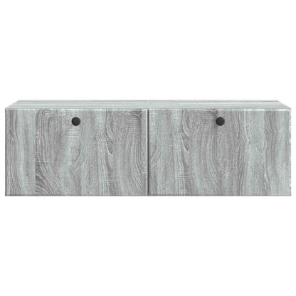 Nástěnná Tv Skříň 98 X 41 X 30 Cm Šedý Sonoma Kompozitní Dřevo