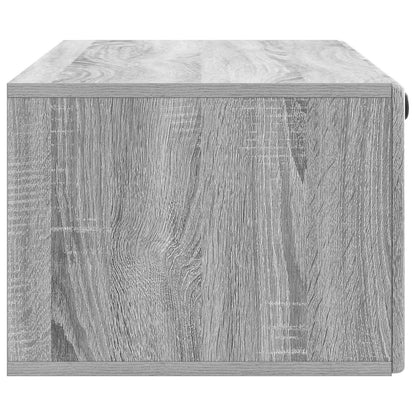 Nástěnná Tv Skříň 98 X 41 X 30 Cm Šedý Sonoma Kompozitní Dřevo