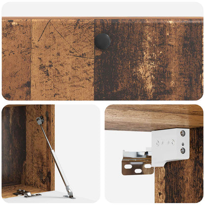Nástěnná Tv Skříň 98 X 41 X 30 Cm Staré Dřevo Kompozitní Dřevo