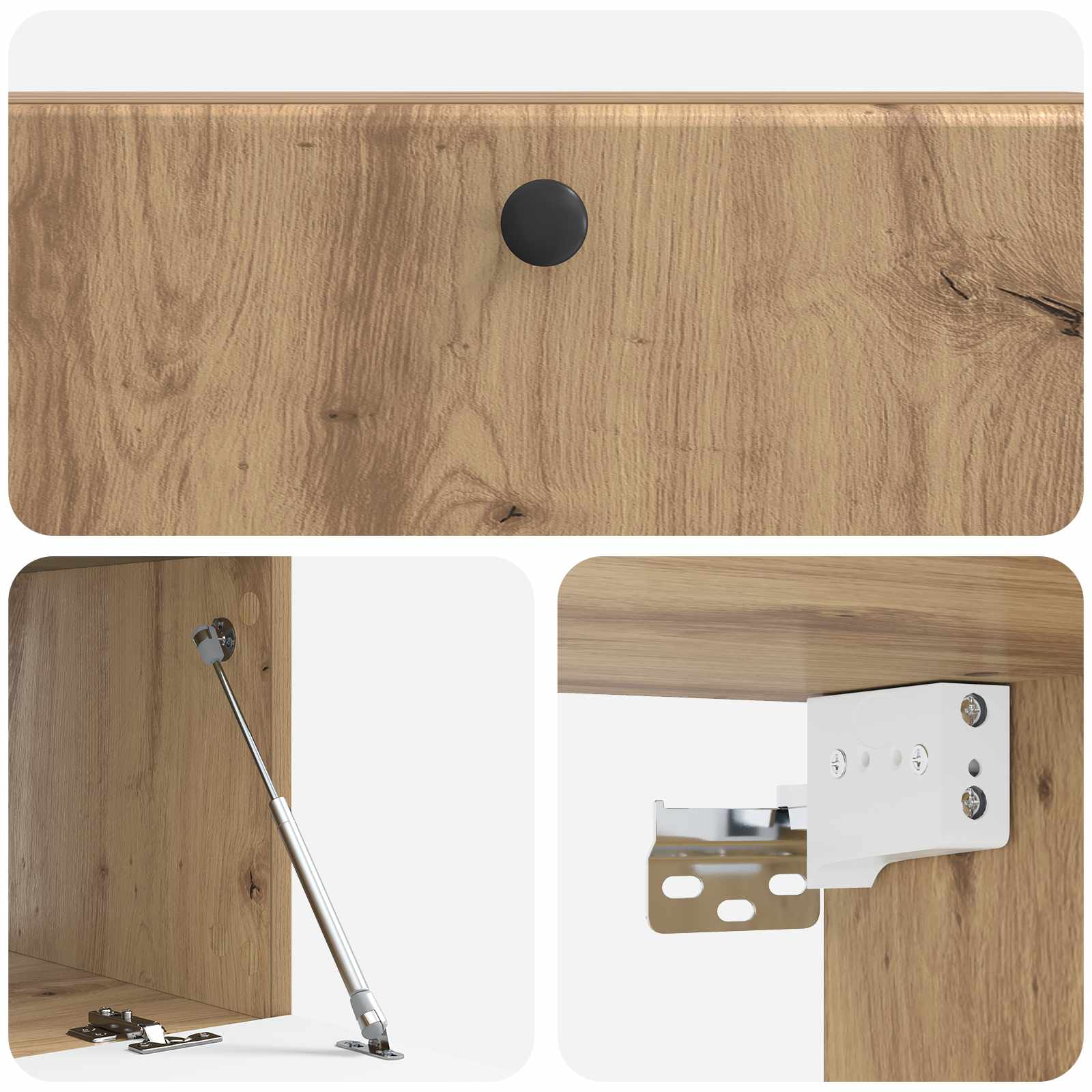 Nástěnná Tv Skříň 98 X 41 X 30 Cm Dub Artisan Kompozitní Dřevo