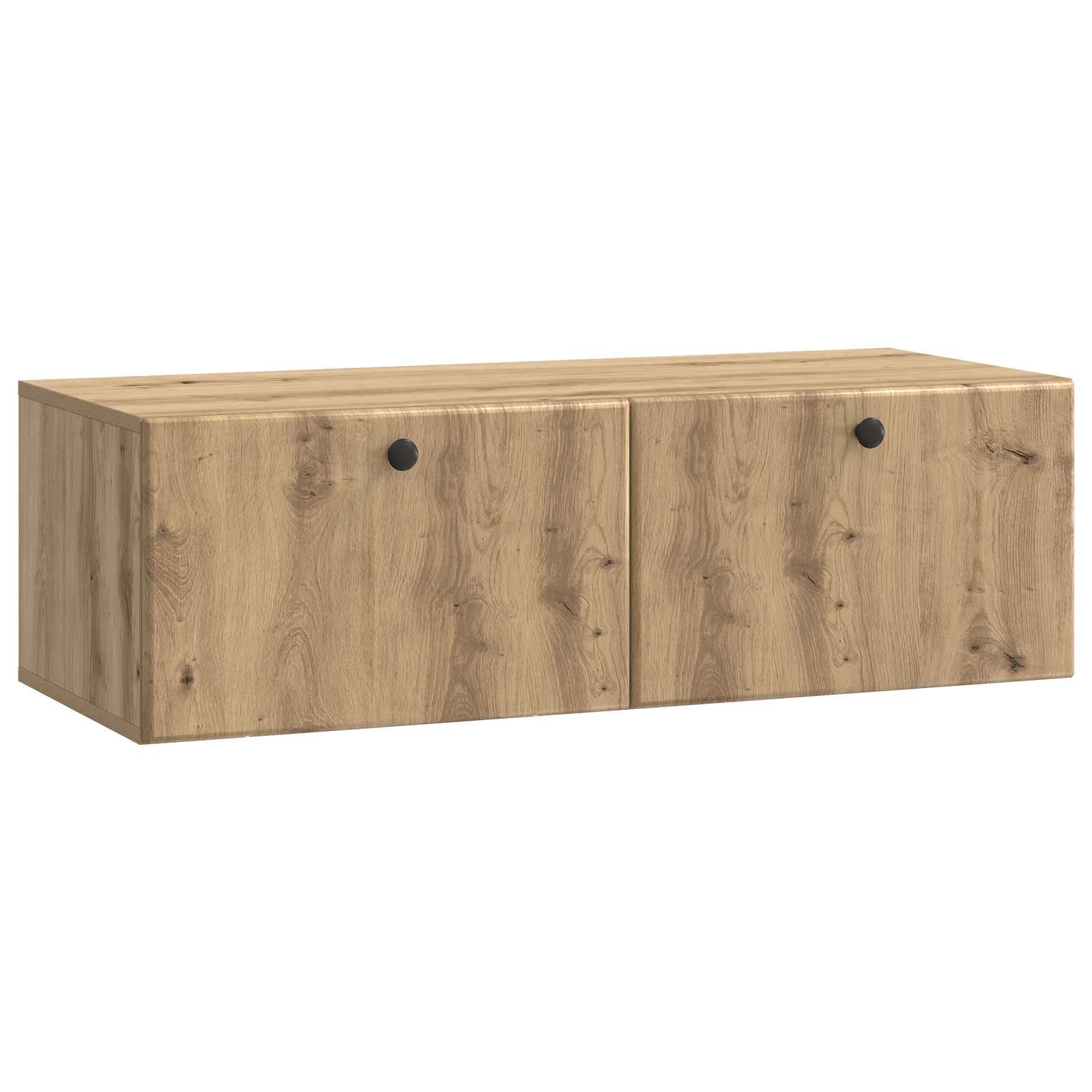 Nástěnná Tv Skříň 98 X 41 X 30 Cm Dub Artisan Kompozitní Dřevo