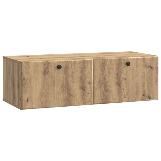 Nástěnná Tv Skříň 98 X 41 X 30 Cm Dub Artisan Kompozitní Dřevo
