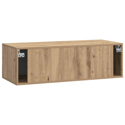 Nástěnná Tv Skříň 98 X 41 X 30 Cm Dub Artisan Kompozitní Dřevo