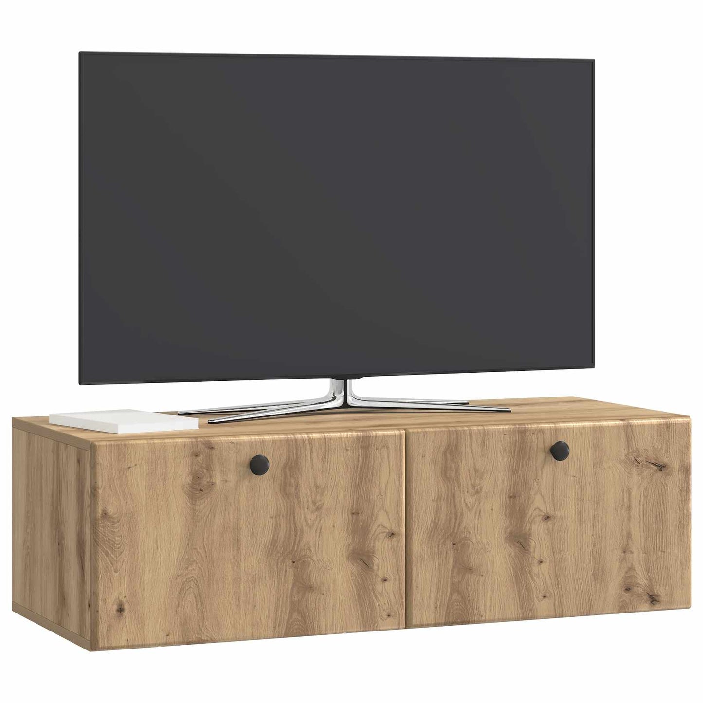 Nástěnná Tv Skříň 98 X 41 X 30 Cm Dub Artisan Kompozitní Dřevo