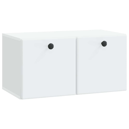 Nástěnná Tv Skříň 59,5 X 31 X 30 Cm Bílá Kompozitní Dřevo