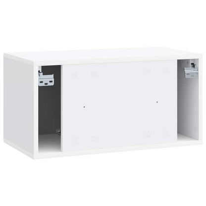 Nástěnná Tv Skříň 59,5 X 31 X 30 Cm Bílá Kompozitní Dřevo