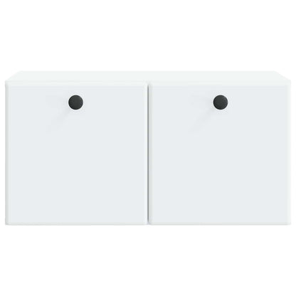 Nástěnná Tv Skříň 59,5 X 31 X 30 Cm Bílá Kompozitní Dřevo