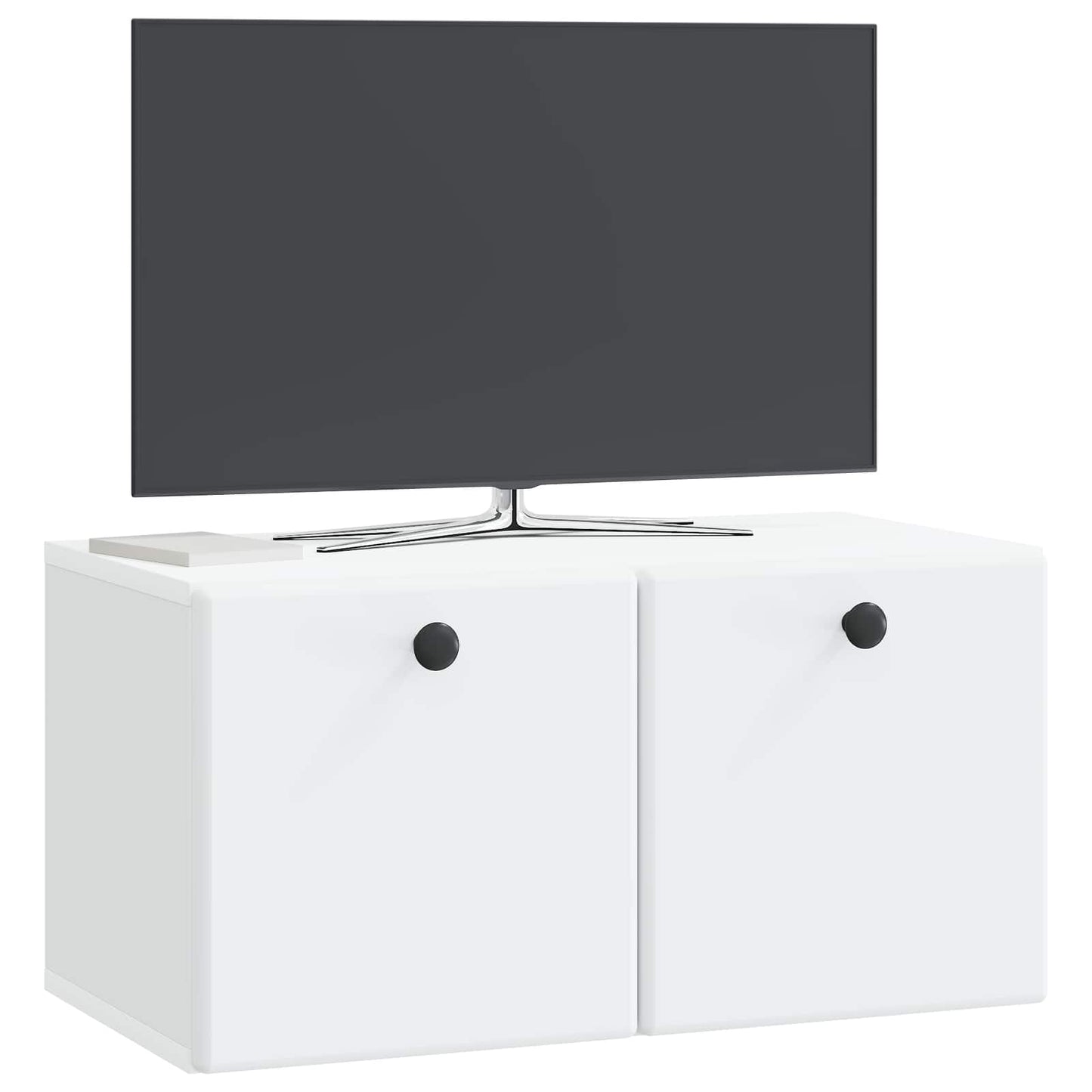 Nástěnná Tv Skříň 59,5 X 31 X 30 Cm Bílá Kompozitní Dřevo
