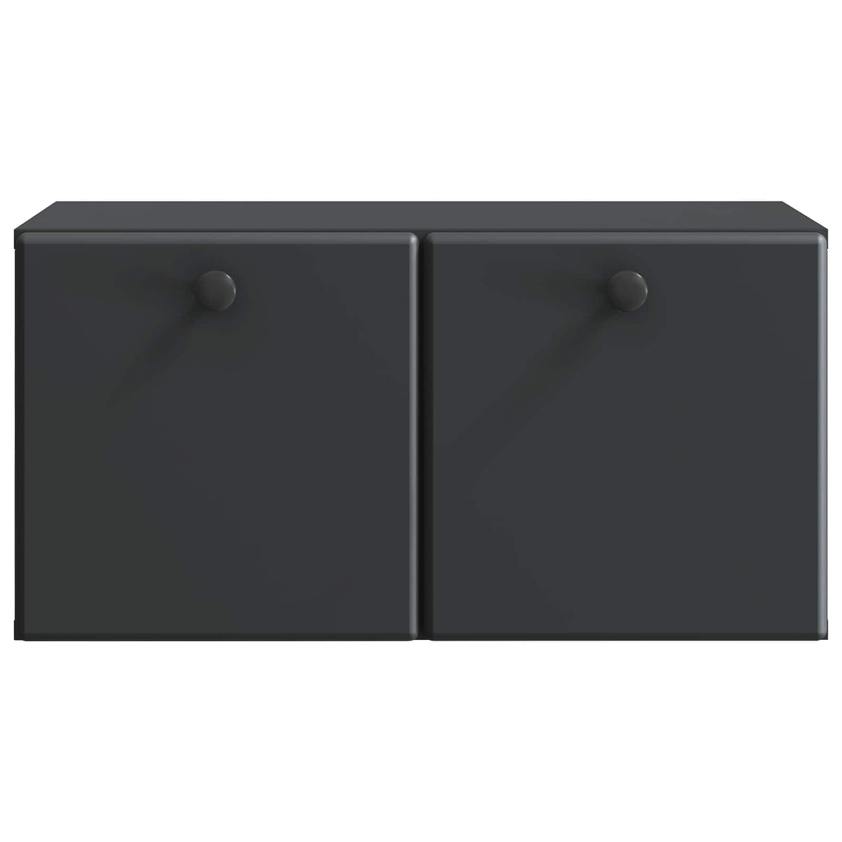 Nástěnná Tv Skříň 59,5 X 31 X 30 Cm Černá Kompozitní Dřevo
