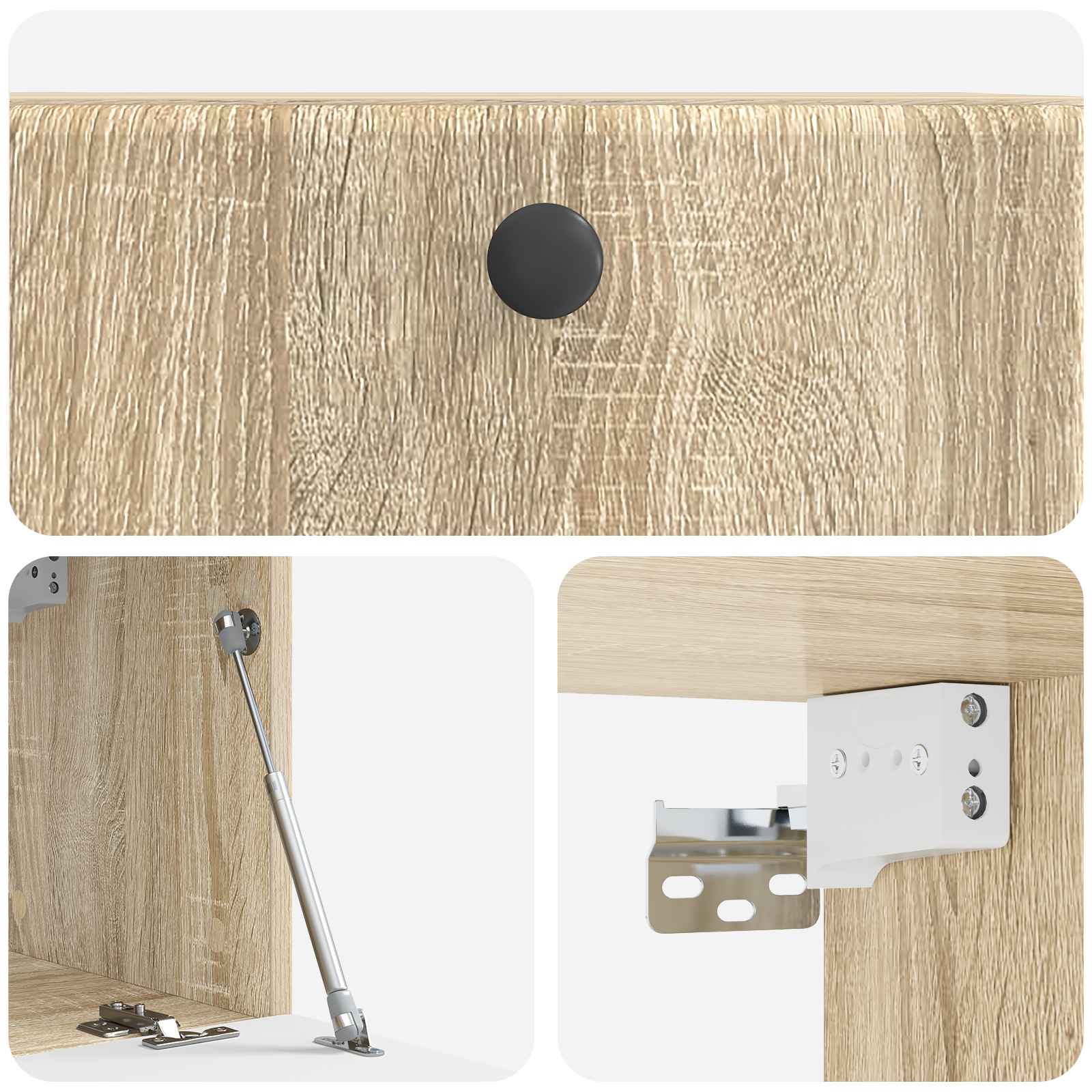 Nástěnná Tv Skříň 59,5 X 31 X 30 Cm Dub Sonoma Kompozitní Dřevo