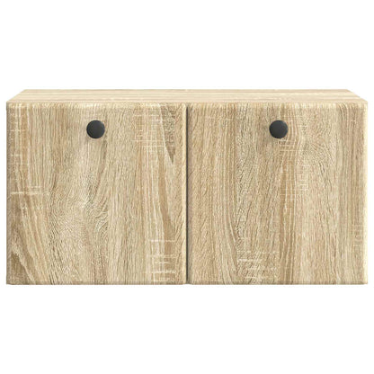 Nástěnná Tv Skříň 59,5 X 31 X 30 Cm Dub Sonoma Kompozitní Dřevo