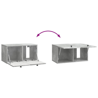 Nástěnná Tv Skříň 59,5 X 31 X 30 Cm Betonově Šedá