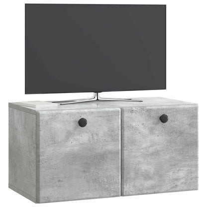 Nástěnná Tv Skříň 59,5 X 31 X 30 Cm Betonově Šedá
