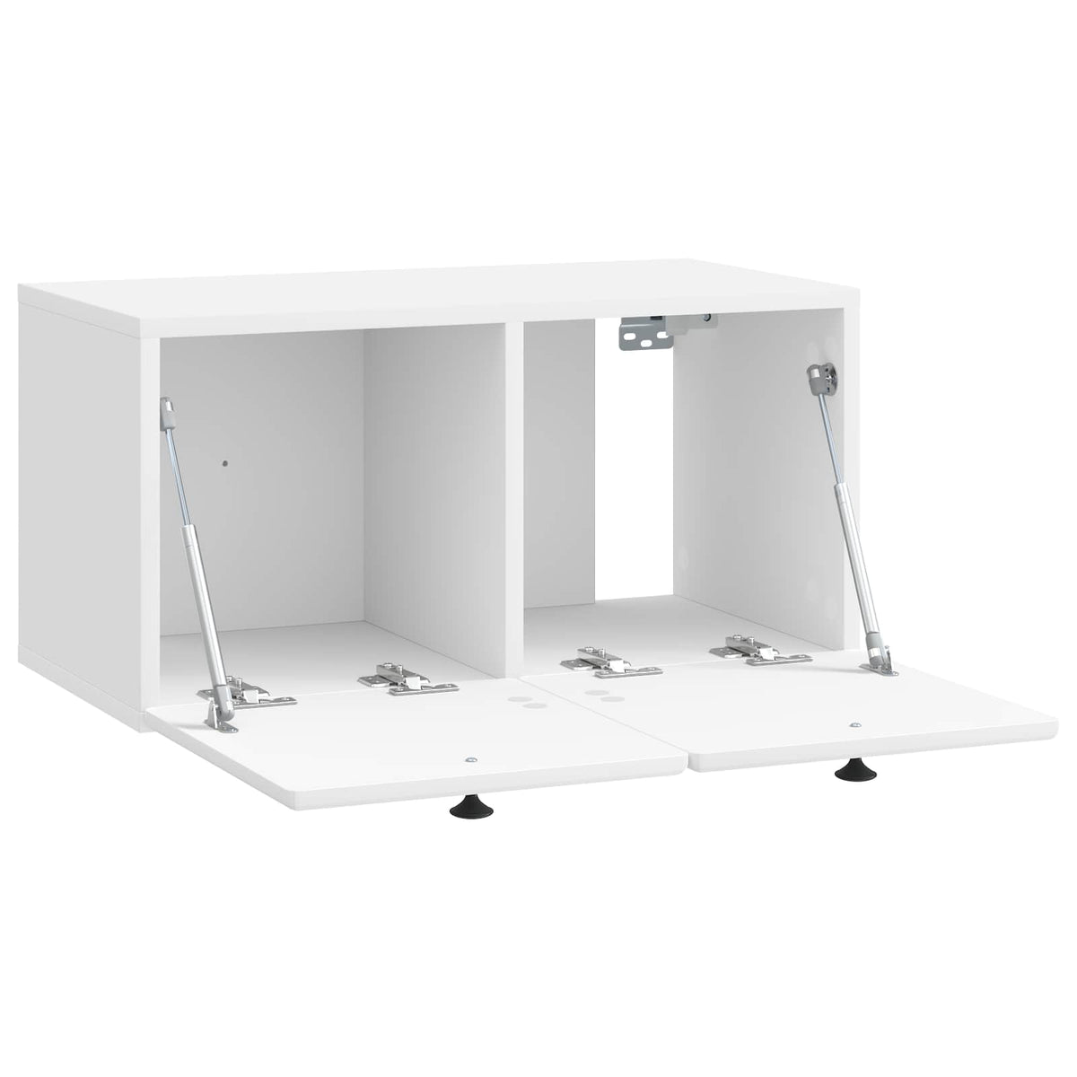 Nástěnná Tv Skříň 59,5 X 31 X 30 Cm Bílá S Vysokým Leskem