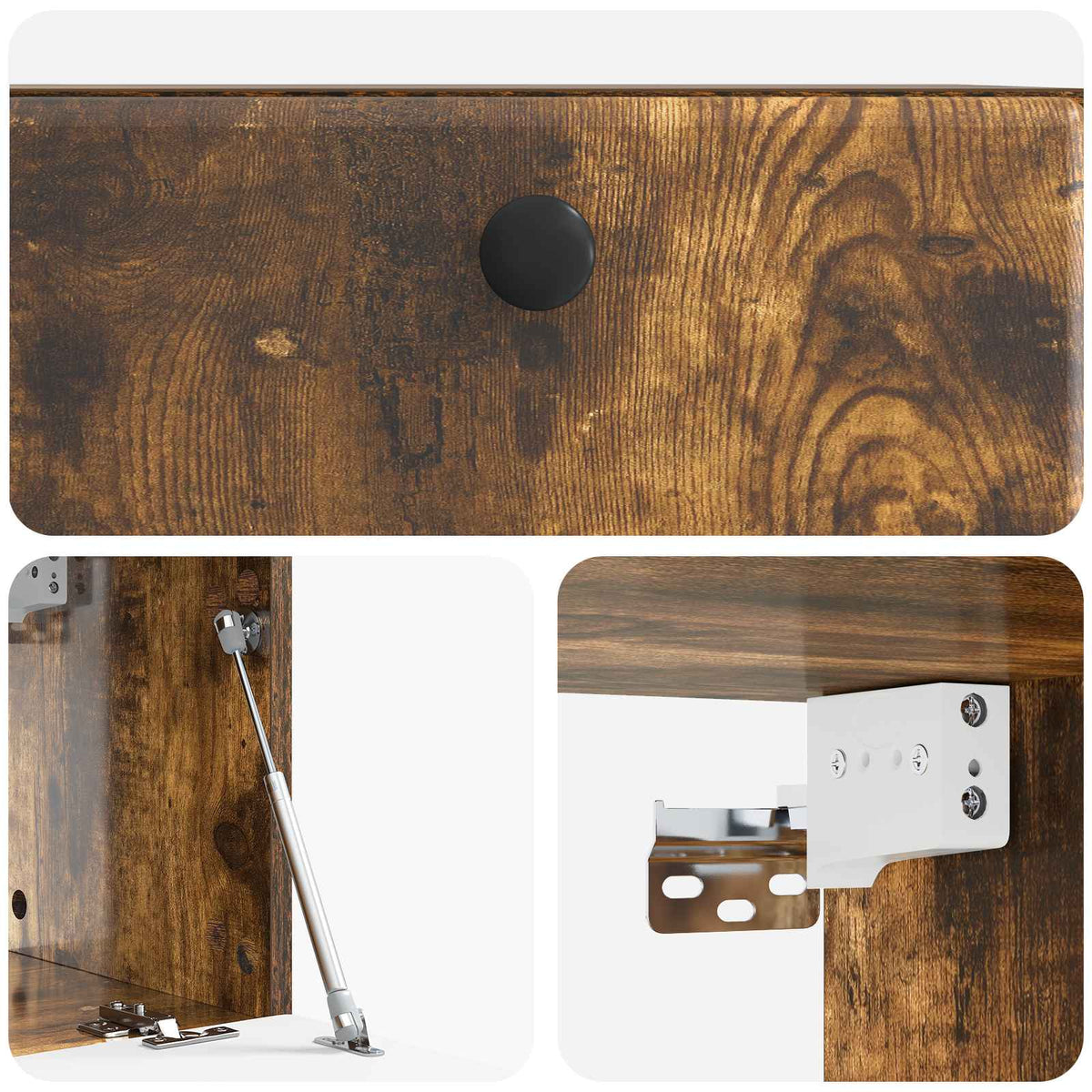 Nástěnná Tv Skříň 59,5 X 31 X 30 Cm Kouřový Dub
