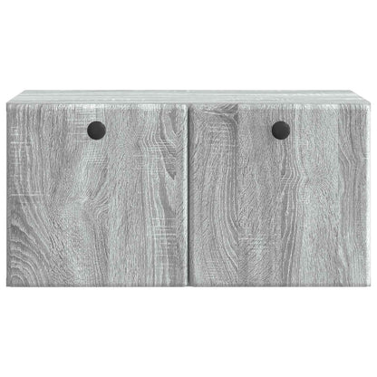 Nástěnná Tv Skříň 59,5 X 31 X 30 Cm Šedý Sonoma