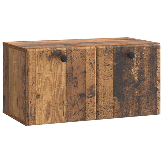Nástěnná Tv Skříň 59,5 X 31 X 30 Cm Staré Dřevo
