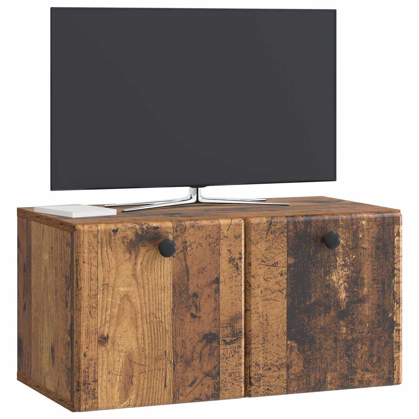 Nástěnná Tv Skříň 59,5 X 31 X 30 Cm Staré Dřevo