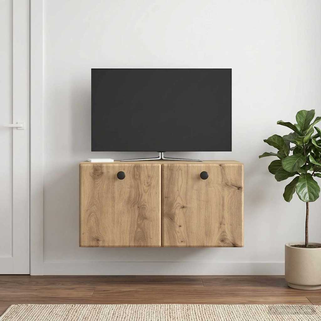 Nástěnná Tv Skříň 59,5 X 31 X 30 Cm Dub Artisan