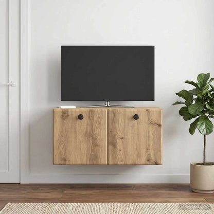 Nástěnná Tv Skříň 59,5 X 31 X 30 Cm Dub Artisan