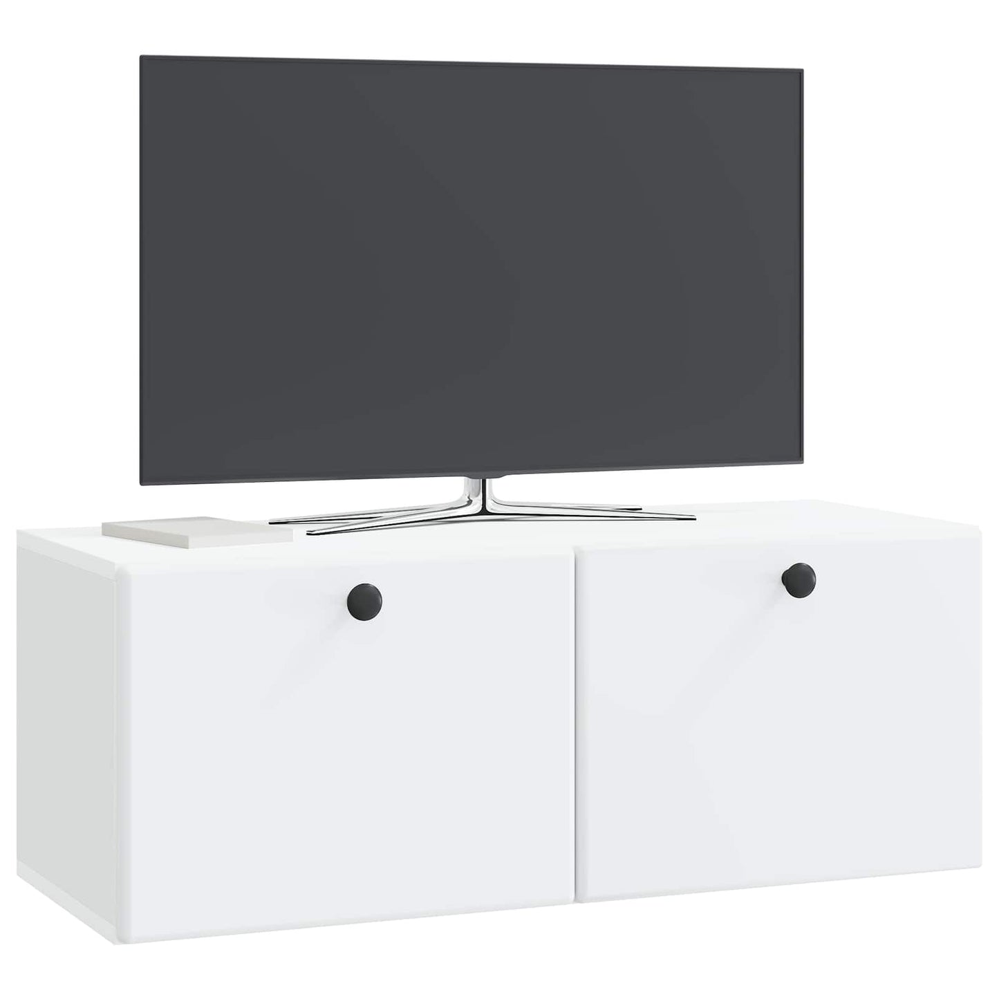 Nástěnná Tv Skříň 78,5 X 31 X 30 Cm Bílá Kompozitní Dřevo