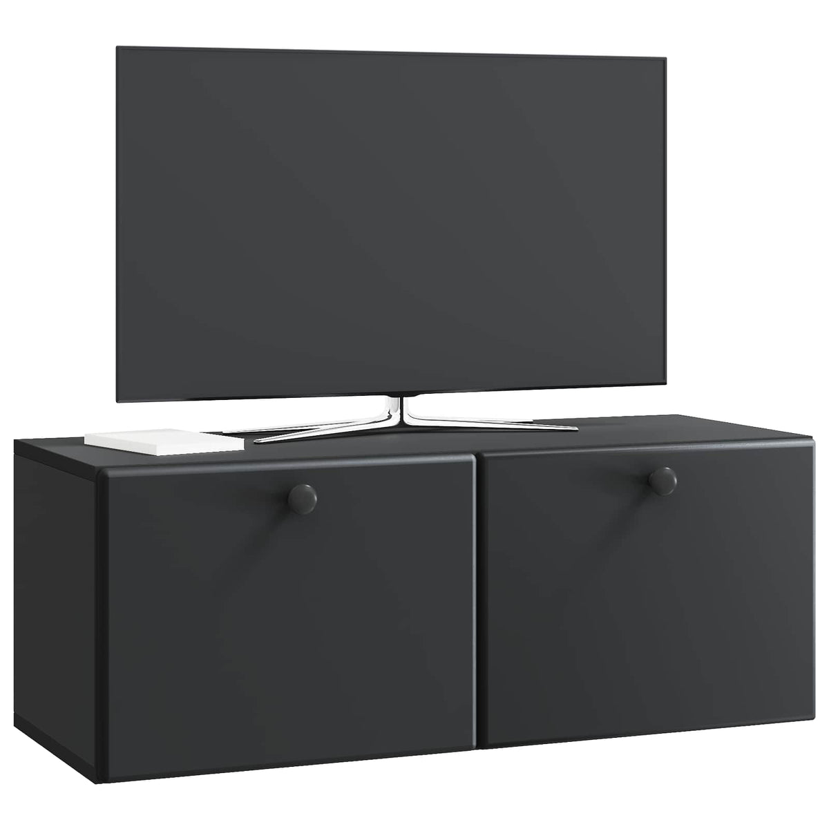 Nástěnná Tv Skříň 78,5 X 31 X 30 Cm Černá Kompozitní Dřevo