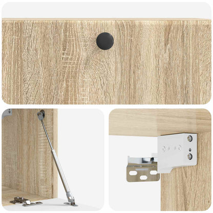 Nástěnná Tv Skříň 78,5 X 31 X 30 Cm Dub Sonoma Kompozitní Dřevo